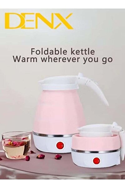 Denx Foldable kettle, Portable Foldable Electric Kettle for Travel Food Grade Silicone Electric Water