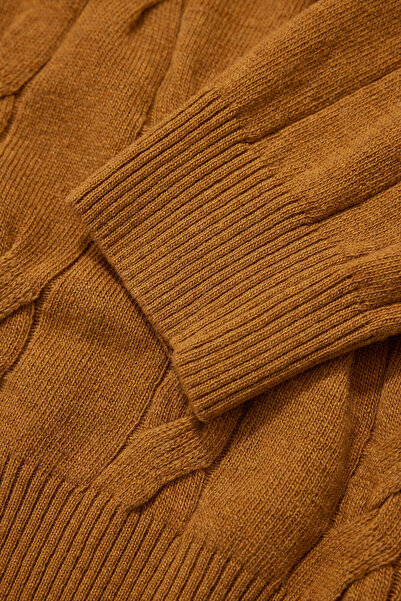 W Collection Mustard Crew Neck Long Sleeve Sweater