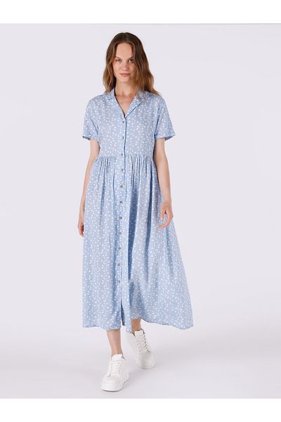 Colin's Regular Fit Women's Blue Dress