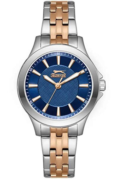 Slazenger Sl.09.2349.3.04 Quartz Steel Rose/Gray Blue Dial 35 mm Women Wrist ...
