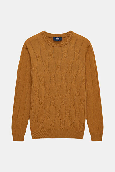 W Collection Mustard Crew Neck Long Sleeve Sweater
