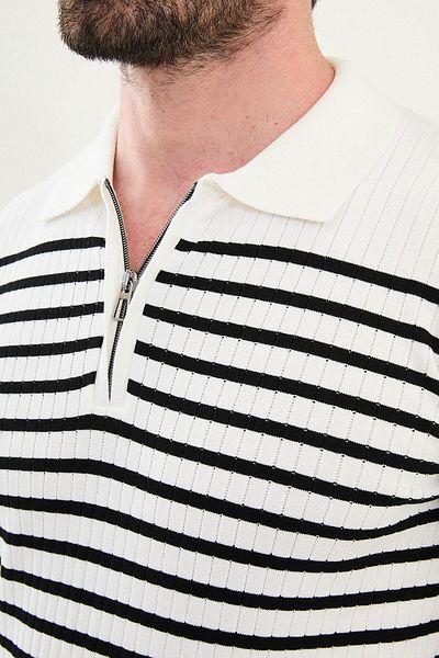 Mcr Knitwear POLO ZIPPERED COLLAR