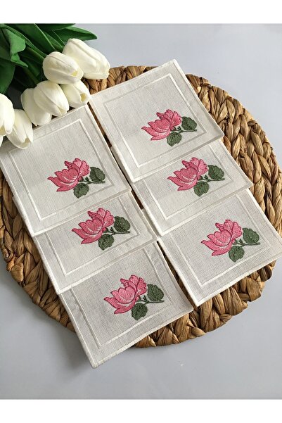Etuval Linen 6 Adet Sunumluk Peçete,kokteyl Peçete,kahve Yanı Sunumluk,bardak...