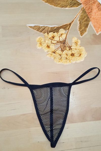 Anastasia Underwear String Thong Panties Stylish Model Designed with Tulle and Micro Fabric