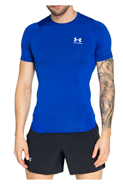 Under Armour Tricou UA HG Armour Comp SS pentru bărbați, albastru