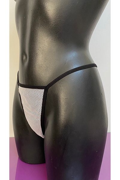 Anastasia Underwear String Thong Panties Stylish Model Designed with Tulle and Micro Fabric