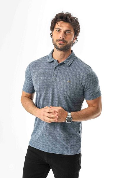 Tony Montana Polo Collar Buttoned Men's Linen T-Shirt-KT-1001