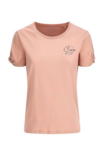 Guess SS CN GEETA TEE women's t-shirt pink