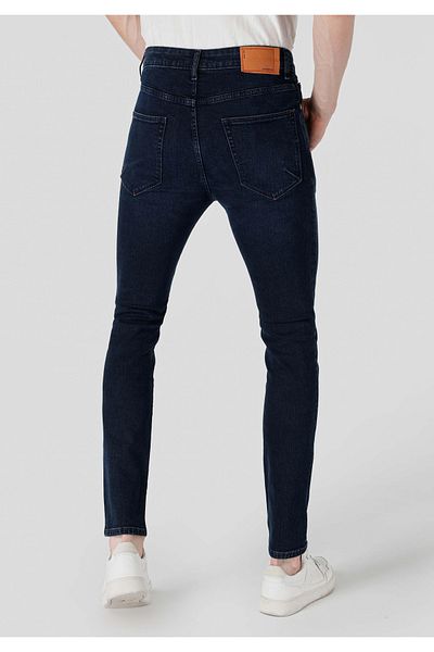 Colin's Skinny Fit High Waist Slim Leg Men's Dark Indigo Jean Trousers