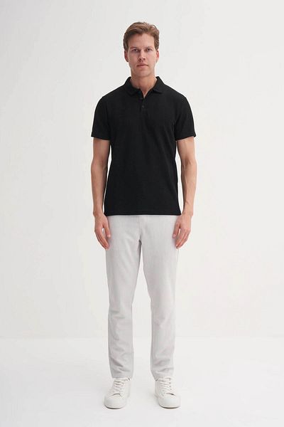 Cazador Ανδρικό μπλουζάκι Polo Neck Black 4222