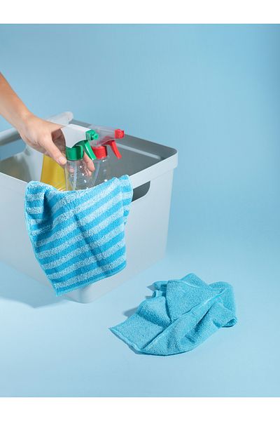 Koroplast Microfiber Bath Cloth Set of 2, Double Sided Quick Dry Cleaning Cloth Set 30X30 cm