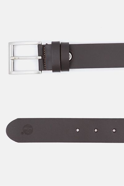 Timberland Men Leather Belt, Drak Brown