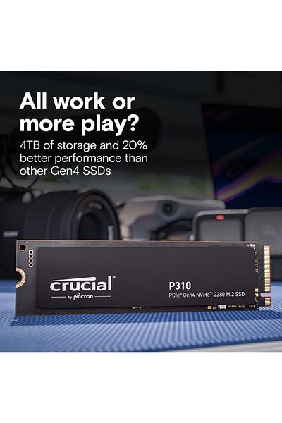 Crucial P310 1 تيرابايت PCIe Gen4 NVMe M.2 SSD CT1000P310SSD8 (7100-6000 ميجابايت في الثانية)