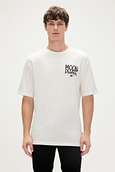Bad Bear 23.01.07.030-C04 Moon Phase Men's T-Shirt White