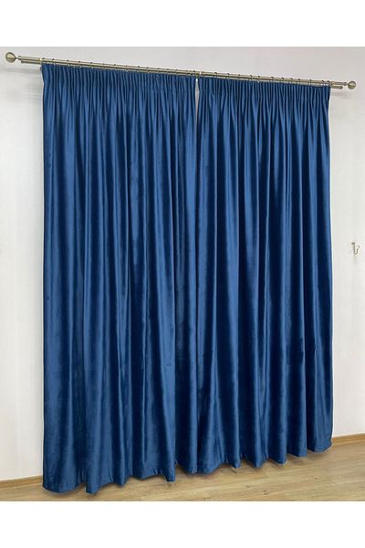 Liz Line Set doua draperii catifea, cu bride si rejansa lata, "Velvet lux" by Liz Line, 2x400x245-DR5034