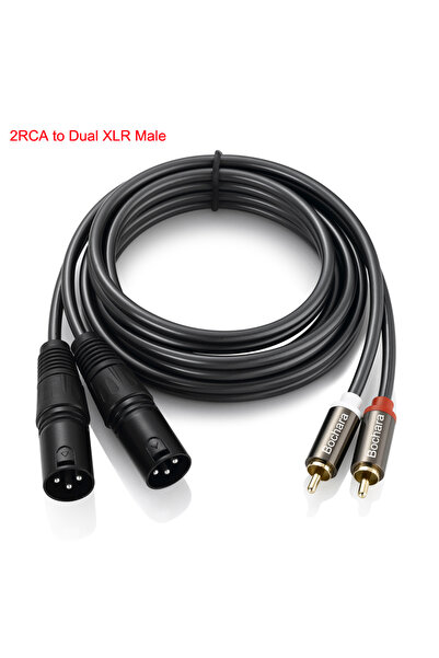 choice2 كابل صوت OFC محمي بطول 3 أمتار من طراز Bhara، مزود بموصلين RCA مزدوجي...