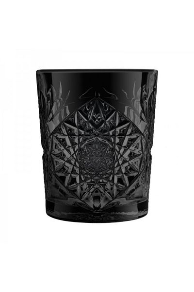 Viejo Valle Set of 12 universal glasses, Libbey Hobstar, 350 ml, black
