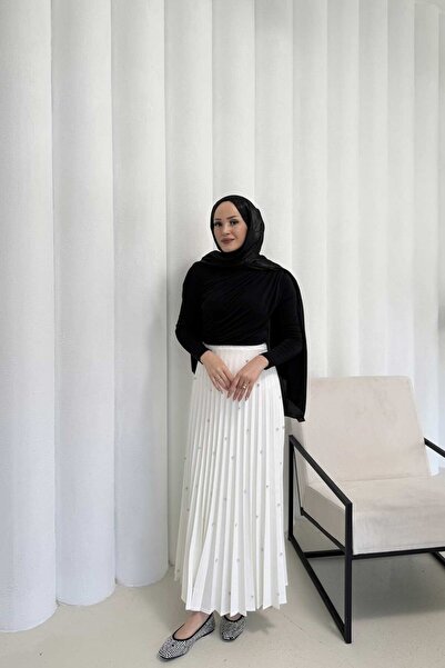 Melike Tatar Πέτρινη Πλισέ Φούστα 32-3541