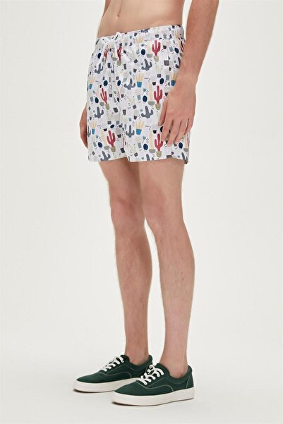 Bad Bear 23.01.09.005-C04 Areole Men's Swim Shorts White