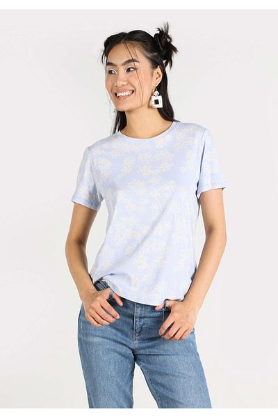 Colin's Tricou cu mânecă scurtă multicolor pentru femei, cu croiala normală, cu gât rotund