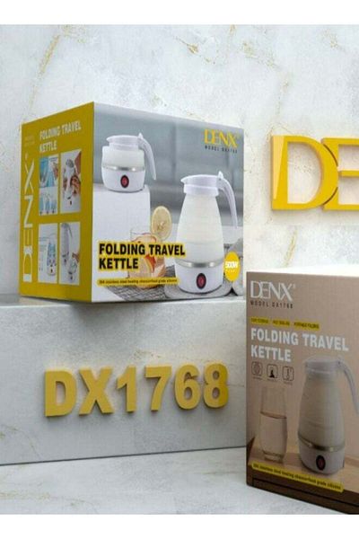 Denx غلاية كهربائية محمولة قابلة للطي بقوة 500 واط من دينكس DX1768 للسفر والرحلات
