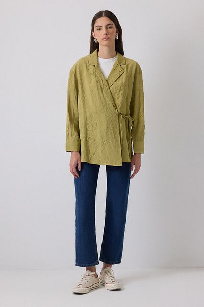 Touché Privé Textured Double Breasted Kimono