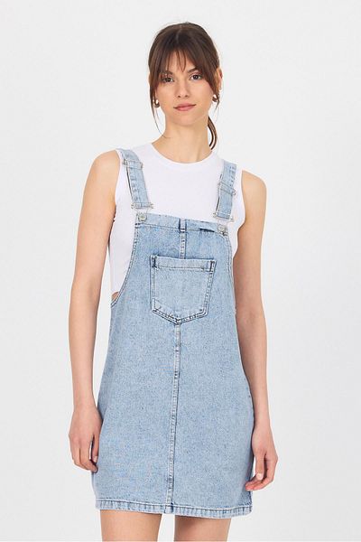 Rays Rochie Buzkar Mini Denim Salopet 9077