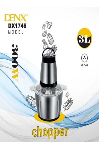 Denx DX1746 - مفرمة لحم متعددة الوظائف سعة 3 لتر