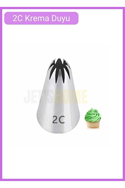 Jet's Home 2C Star Pattern Cream Sensation Large Size Cake Sensation Stainles...