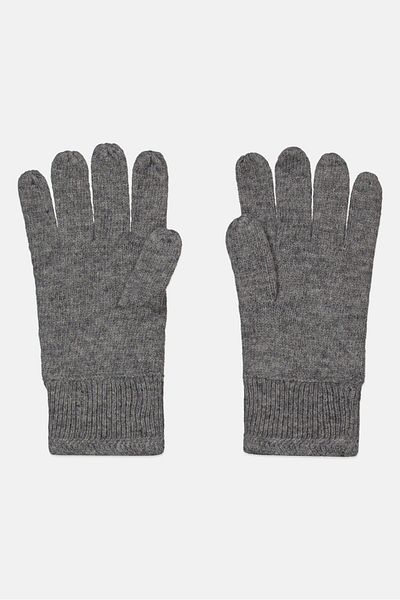 Lyle & Scott Men 1 Pair Knitted Gloves, Grey