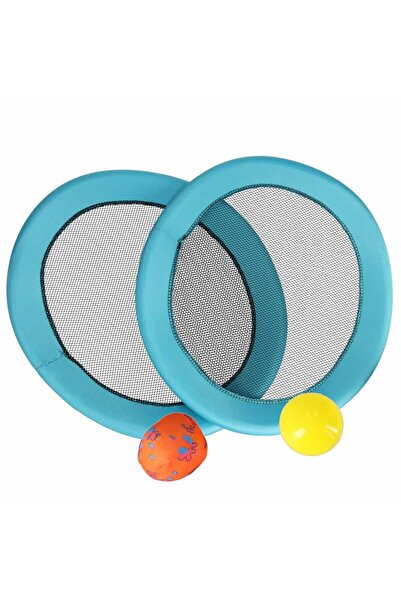 zola Set 2 palete tenis cu plasa, 2 mingi plastic/textil, pentru plaja si pic...