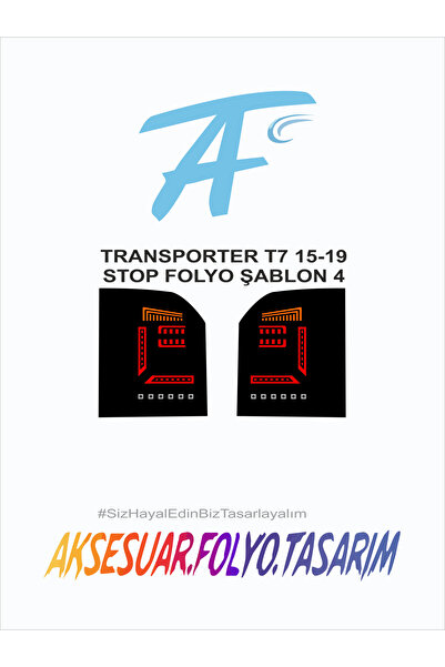 aksesuar folyo tasarım فولكس واجن ترانسبورتر-T7-2015-2019 إيقاف احباط