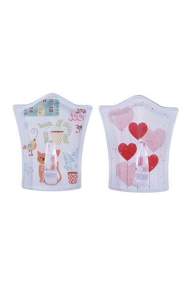flores Plastic hanger, for bathroom, 2 pcs / set