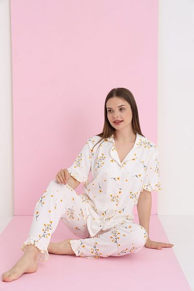 ELİTOL BURLAP BUTTONED PYJAMA SET