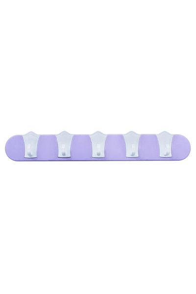 flores Plastic bathroom hanger with 5 hooks, 375 mm