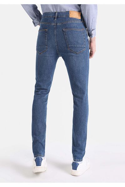 Colin's Pantaloni skinny pentru bărbați, cu talie înaltă, cu picioare înguste, din denim indigo închis