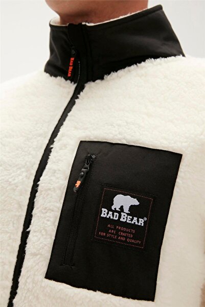 Bad Bear 23.02.29.009-C108 Ryan Full-Zip Men's Plush Fleece White