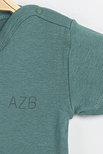 Aziz Bebe Baby Boy Girl 100% Cotton Bodysuit & Bodysuit with Snap Fasteners