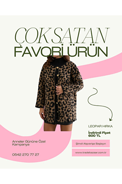 Trade Bazaar Sa leopard dezenom Ženski pleteni kardigan - Stilski i topli diz...