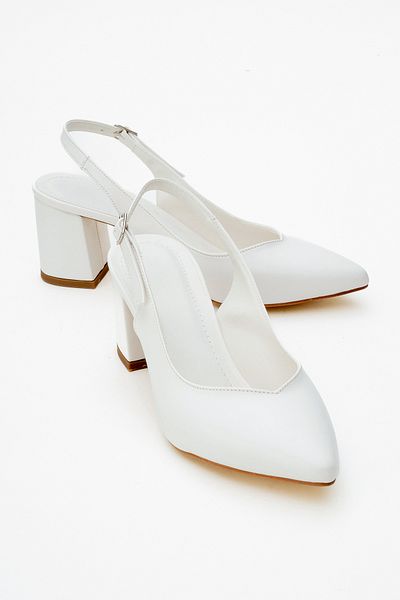 Ataköy Ayakkabı High Heels - White - Block