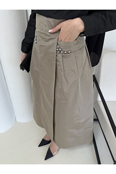 Melike Tatar Taffeta Skirt 32-2329