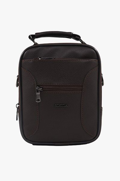 SOSELA 45-3022 Small Size Men's Brown Handbag