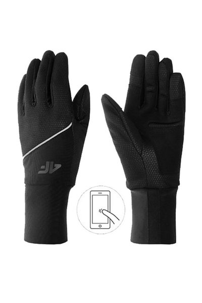 4F GLOVES U042 unisex gloves black