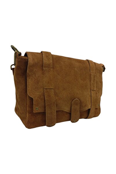 EVoStyle Geanta EVoStyle ME25, Piele Naturala Suede Italia, Culoare Maro, 29 ...
