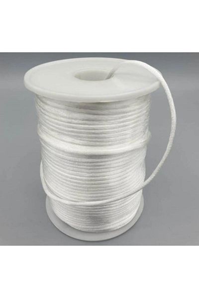OZN AKSESUAR Floss Rope, Rat Tail, Bracelet Rope Necklace Rope, Wedding Dress Rope Engagement Rope, Kaftan Rope (2mm 10Mt)