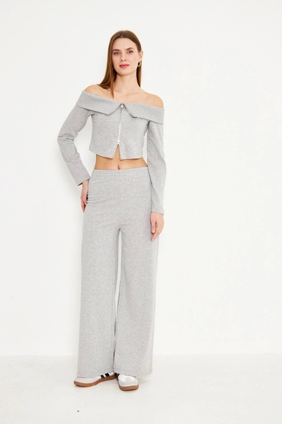 Akabi Kadın Jogger Pantolon Şardonsuz Grimelanj