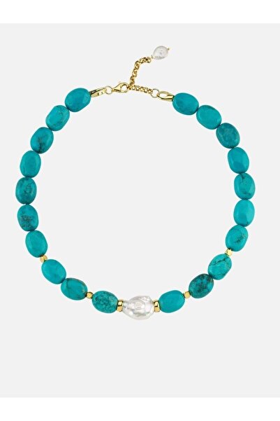 LİNYA JEWELLERY Kallisti Barok İncili Tukuaz Kolye