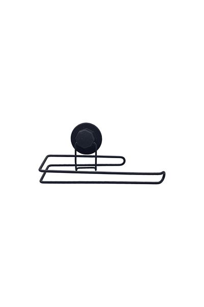 flores Metal, paper or towel holder, mechanical or suction cup attachment, matte black, SV461B, 240 mm