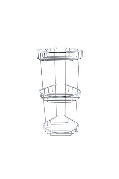 flores Bathroom shelf, stainless steel, 3 shelves, 200 x 200 mm, S303