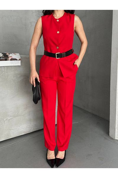 NILOO Two Piece Sets - Red - Slim